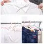 Traveling Clothes Hangers Multi-Function Portable Outdoor Plastic Folding Baby Hanger for Clothes Drying in Clothes Organizer 10pcs Random Color