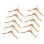 dailymall 20 Pieces Kids Baby Toddler Wooden Hangers Clothes Coat Hangers Non-Slip Bar