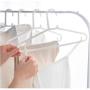 10pcs/lot 38cm Adult Plastic Hangers for Clothes Non-Slip Hanger Random Color