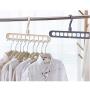 TOOGOO Multi-Port Support Circle Clothes Hanger Clothes Drying Rack Multifunction Plastic Hangers Storage Racks Gray