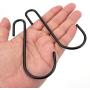 Yesland 50 Pack 4 Inches S Hooks, S Shaped Hooks/Hanging Hangers Hooks Heavy Duty Black Hook for Kitchen, Work Shop, Bathroom, Garden