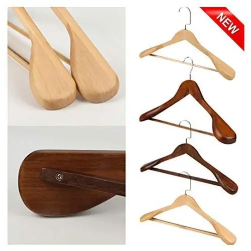 Aviat High-Grade Wooden Suit Hangers, Solid Wood Coat Hangers Non Slip Pants Bar - Smooth Finish Standard Coat Hanger Precisely Cut Notches for Jacket, Pant,Suit,Shirts,Skirts Clothes Hangers (F) Aviat High-Grade Wooden Suit Hangers, Solid Wood Coat Hangers Non Slip Pants Bar - Smooth Finish Standard Coat Hanger Precisely Cut Notches for Jacket, Pant,Suit,Shirts,Skirts Clothes Hangers (F)