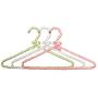 5Pcs Random Color Colorful Fancy Pearl Bow-Knot Clothes Hanger, Non Slip Plastic Wedding Dress Shirts Suits Hanger for Lady Girl