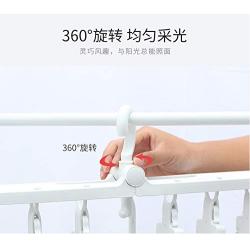 Bamboo Multifunctional Magic Hanger Multi-Occasion Plastic Drying Rack Eight Oneness Hanger Folding Hanger Shake Clothes Support