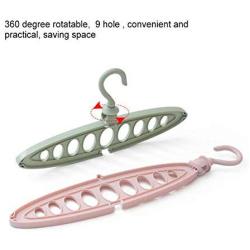 10pcs Random Color Multi-Port Support Circle Clothes Hanger Round Storage Drying Racks Cloth Hanger Plastic Scarf Cloth Hangers Organizer Rack