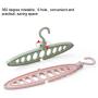 10pcs Random Color Multi-Port Support Circle Clothes Hanger Round Storage Drying Racks Cloth Hanger Plastic Scarf Cloth Hangers Organizer Rack