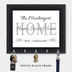 Personalized Key Holder, Key Hanger, Wall Key Rack, Wall Key Holder, Key Holders, Rustic Wood Key Holder 10" x 12"