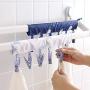 Multifunctional Cap Organizer Hanger, Portable Socks & Underwears Hangers Folding Clothes Hangers with 6 Clips Great for Travel Home Pack of 4 colors
