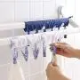 Multifunctional Cap Organizer Hanger, Portable Socks & Underwears Hangers Folding Clothes Hangers with 6 Clips Great for Travel Home Pack of 4 colors