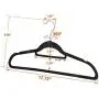 SUPER DEAL Flocked Hangers Velvet Suit Hangers Non-Slip Clothes Hangers - 360 Degree Swivel Hook，100-Pack