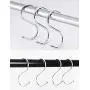 BYFU 42 Pack Stainless Steel S Hooks, Heavy Duty S Shaped Hooks for Utensils Clothes Bags Towels Plants (Medium) BYFU 42 Pack Stainless Steel S Hooks, Heavy Duty S Shaped Hooks for Utensils Clothes Bags Towels Plants (Medium)