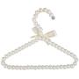 SPHTOEO White Faux Pearl Bow Clothes Hangers Hook for Children Kids Bowknot White