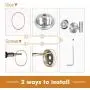 Bathroom Towel Hooks, 4 Pack Coat Hook Round Wall Hooks for Cabinet Closet Door, Heavy Duty Robe Hook, Two Ways to Install (Drill and Adhesive) for Bath Bedroom Kitchen Garage Hotel Bathroom Towel Hooks, 4 Pack Coat Hook Round Wall Hooks for Cabinet Closet Door, Heavy Duty Robe Hook, Two Ways to Install (Drill and Adhesive) for Bath Bedroom Kitchen Garage Hotel