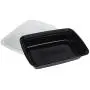 50-Pack Meal prep plastic microwavable food containers for meal prepping With Lids 28 oz. 1 Compartment Black Rectangular Reusable Storage Lunch Boxes -BPA-Free Food Grade -Freezer & Dishwasher Safe 50-Pack Meal prep plastic microwavable food containers for meal prepping With Lids 28 oz. 1 Compartment Black Rectangular Reusable Storage Lunch Boxes -BPA-Free Food Grade -Freezer & Dishwasher Safe