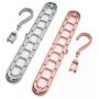 10pcs Random Color Multi-Port Support Circle Clothes Hanger, Clothes Drying Racks Multifunction Plastic Scarf Clothes Hanger Hangers