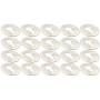 LBY 200pcs 23mm Round Shape Picture Frame Shelf Mirror Hardware Hook Photo Frame Embedded Round Iron Hanger Silver