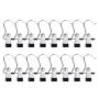 16PCS Boots Hanger,HOMEERR P1638087 Stainless Steel Travel Home Clothing Hold Clips Laundry Clothes Pins Multi-functional Hanger Clip with Hooks Heavy Duty Drying Racks for Bras, Socks, Gloves,Towels