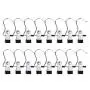 16PCS Boots Hanger,HOMEERR P1638087 Stainless Steel Travel Home Clothing Hold Clips Laundry Clothes Pins Multi-functional Hanger Clip with Hooks Heavy Duty Drying Racks for Bras, Socks, Gloves,Towels