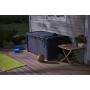 Keter Borneo 110 Gallon Resin Outdoor Storage Bench and Deck Boxes for Patio Furniture, Anthracite