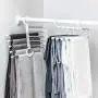 lliang Hangers 5 Tier Multi-Function Portable Clothes Hanger Pants Racks Trousers Hanger Clothes Storage Drying Hanger Stainless Steel lliang Hangers 5 Tier Multi-Function Portable Clothes Hanger Pants Racks Trousers Hanger Clothes Storage Drying Hanger Stainless Steel