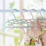 BIBIBA 10Pcs/Set Nordic Plastic Kids Durable Hangers for Clothes Home Children Baby Non Slip Clothes Hangers,Pink