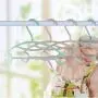 BIBIBA 10Pcs/Set Nordic Plastic Kids Durable Hangers for Clothes Home Children Baby Non Slip Clothes Hangers,Pink BIBIBA 10Pcs/Set Nordic Plastic Kids Durable Hangers for Clothes Home Children Baby Non Slip Clothes Hangers,Pink