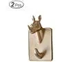 Zhi Jin 2Pc Gold Resin Animals Head Wall Hook Adhesive Door Hanger Decor for Clothes Towels Rhinoceros Zhi Jin 2Pc Gold Resin Animals Head Wall Hook Adhesive Door Hanger Decor for Clothes Towels Rhinoceros