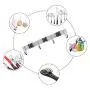 Jiayue Mop Broom Holder Wall Mount,Wall Mounted Stainless Steel Storage Organizer,Heavy Duty Tools Hanger for Kitchen Closet Bathroom Garage Garden Storage,Easy Install Space Saving,3 Racks 4 Hooks Jiayue Mop Broom Holder Wall Mount,Wall Mounted Stainless Steel Storage Organizer,Heavy Duty Tools Hanger for Kitchen Closet Bathroom Garage Garden Storage,Easy Install Space Saving,3 Racks 4 Hooks