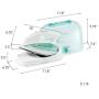 Panasonic Contoured Stainless Steel Soleplate, Vertical, Auto Shut Off, Power Base and Carrying/Storage Case – NI-L70SRW Cordless 1500W Steam/Dry Iron, standart, Green/White Panasonic Contoured Stainless Steel Soleplate, Vertical, Auto Shut Off, Power Base and Carrying/Storage Case – NI-L70SRW Cordless 1500W Steam/Dry Iron, standart, Green/White