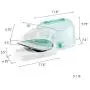 Panasonic Contoured Stainless Steel Soleplate, Vertical, Auto Shut Off, Power Base and Carrying/Storage Case – NI-L70SRW Cordless 1500W Steam/Dry Iron, standart, Green/White