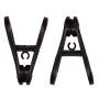 Corodo Black Hanger Clips for Hangers, 30 Pack Pants Hanger Clips, Strong Pinch Grip Finger Clips for Plastic Clothes Hangers, Multi-Purpose Hanger Clips