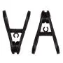 Corodo Black Hanger Clips for Hangers, 30 Pack Pants Hanger Clips, Strong Pinch Grip Finger Clips for Plastic Clothes Hangers, Multi-Purpose Hanger Clips