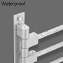 Swivel Towel Bar, Wall Mounted Durable Towel Holder with Hook, Folding Arm Bathroom Kitchen Office Towel Clothes Hanger Tie Rack with Hardware Screws Heavy Duty Swing Towel Bars (5 Bar, Silver)