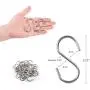 Annaklin S Hooks 24 Pack Stainless Steel S Shaped Hook for Hanging in Kitchen, Bathroom, Bedroom, Office, Workshop, Garden, Small 2-3/16''