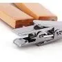 Household Wood Pants Clip - Seamless Pants Hanging Clothing Store Wooden Clothes Rack,Wooden Pant Skirt Hangers with 2-Adjustable Clips,B,50pcs