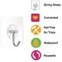 Ninth Five Adhesive Stainless Steel Hooks(13.2lb/6kg) Heavy Duty Sticky Wall & Ceiling & Door Hooks, Clear Reusable Hook for Bathroom and Kitchen No Scratch Waterproof and Oilproof (12 Pack) Ninth Five Adhesive Stainless Steel Hooks(13.2lb/6kg) Heavy Duty Sticky Wall & Ceiling & Door Hooks, Clear Reusable Hook for Bathroom and Kitchen No Scratch Waterproof and Oilproof (12 Pack)