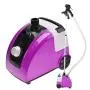 Garment Steamer, Heavy Duty Powerful 1500w Fast-Heating Standing Full Size Clothes Fabric Steamer with 11 Steam Levels, Fabric Brush, Garment Hanger, Retractable Pole for Home Office (Purple) Garment Steamer, Heavy Duty Powerful 1500w Fast-Heating Standing Full Size Clothes Fabric Steamer with 11 Steam Levels, Fabric Brush, Garment Hanger, Retractable Pole for Home Office (Purple)