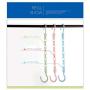 Dgump 5-Pack Multifunctional Magic Hanger, Five-Hole Hanger, Clothes Storage Artifact, Space Saving Household Folding Hanger (Blue)