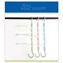 Dgump 5-Pack Multifunctional Magic Hanger, Five-Hole Hanger, Clothes Storage Artifact, Space Saving Household Folding Hanger (Blue)