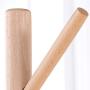 D&LE Wooden Coat Rack 8 Hooks, Entryway Hall Tree Coat Hanger Holder Easy Assembly for Clothes Hats Scarf Coat Stand-White 45x173cm(18x68inch)