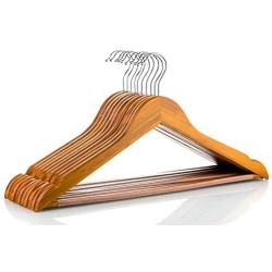 Neaties Natural and Safe Bamboo Wood Hangers Cherry Finish, 24pk