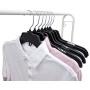 Hanger Central Heavy-Duty Black Plastic Closet Department Store Shirt Hangers, 17 Inch, 50 Pack