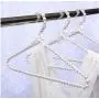 5Pcs Clothes Hanger Plastic Pearl Beaded Bow Clothes Dress Coat Hangers Closet Coat Storage Organizer Dry Rack Random Color