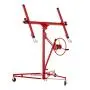 SUNCOO 11 Drywall Lift Rolling Lifter Panel Hoist Jack Lockable Caster Wheels Construction Tool, 150Lbs, Red SUNCOO 11 Drywall Lift Rolling Lifter Panel Hoist Jack Lockable Caster Wheels Construction Tool, 150Lbs, Red