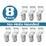 No-Hole Needed Vinyl Siding Hooks Hangers for Hanging 8 Pack, Heavy Duty Light Mailbox Planter Hanger 8 Pack