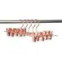 Amber Home Shiny Metal Slacks Pants and Skirt Hanger with Adjustable Clips Hang Rack with Swivel Hook (Copper, 12 Pack) Amber Home Shiny Metal Slacks Pants and Skirt Hanger with Adjustable Clips Hang Rack with Swivel Hook (Copper, 12 Pack)