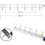 WEBI Heavy Duty SUS 304 Coat Rack Towel Hook Hanger Rail Bar, 6 Hooks, for Bedroom, Bathroom, Foyer, Hallway, Entryway, Great Home, Office Storage & Organization, Brushed Finish, 2 Packs,J-CF06-2 WEBI Heavy Duty SUS 304 Coat Rack Towel Hook Hanger Rail Bar, 6 Hooks, for Bedroom, Bathroom, Foyer, Hallway, Entryway, Great Home, Office Storage & Organization, Brushed Finish, 2 Packs,J-CF06-2