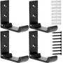 Folding Coat Hooks, 4 Pcs Black Wall Hooks for Hanging Coat Hooks Hardware No Rust Heavy Duty Aluminum Alloy Hooks Wall Mounted with Screws And Anchor for Keys, Towel, Hat, Bags Folding Coat Hooks, 4 Pcs Black Wall Hooks for Hanging Coat Hooks Hardware No Rust Heavy Duty Aluminum Alloy Hooks Wall Mounted with Screws And Anchor for Keys, Towel, Hat, Bags