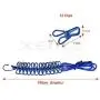 Elastic Travel Clothesline, Portable Anti-skid Clothes Line, Windproof Washing Rope, Adjustable Clamps Hanger, Stretchy Retractable Laundry Drying Line, for Outdoor and Indoor, 12 Clothespins (red)