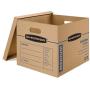 Bankers Boxes SmoothMove Classic Moving Boxes, Tape-Free Assembly, Easy Carry Handles, Medium, 18 x 15 x 14 Inches, 20 Pack (8817202)